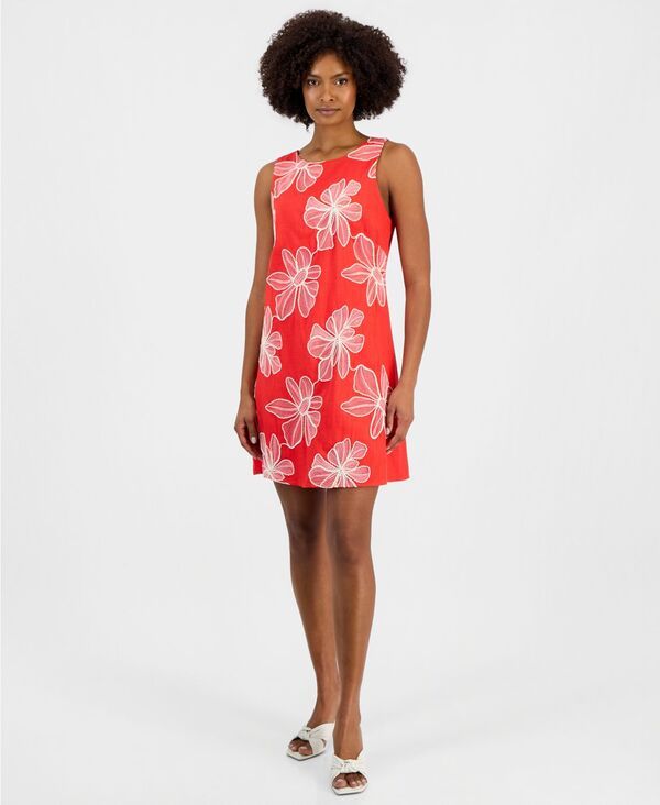 ヴィンスカムート レディース トップス ワンピース ミニ Vince Camuto Womens HighNeck Mini Dress Lobste red レッド
