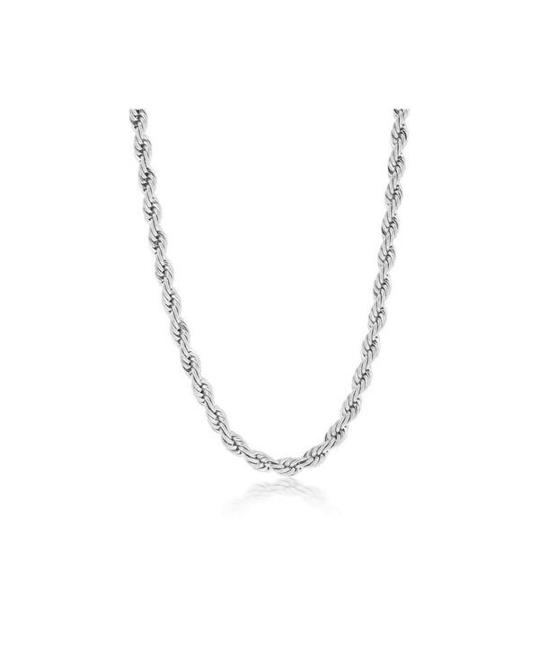 メタロ レディース アクセサリー ネックレス・チョーカー・ペンダントトップ Tシャツ レース Metallo Stainlessteel 5mm Rope Chainecklace SILVER シル