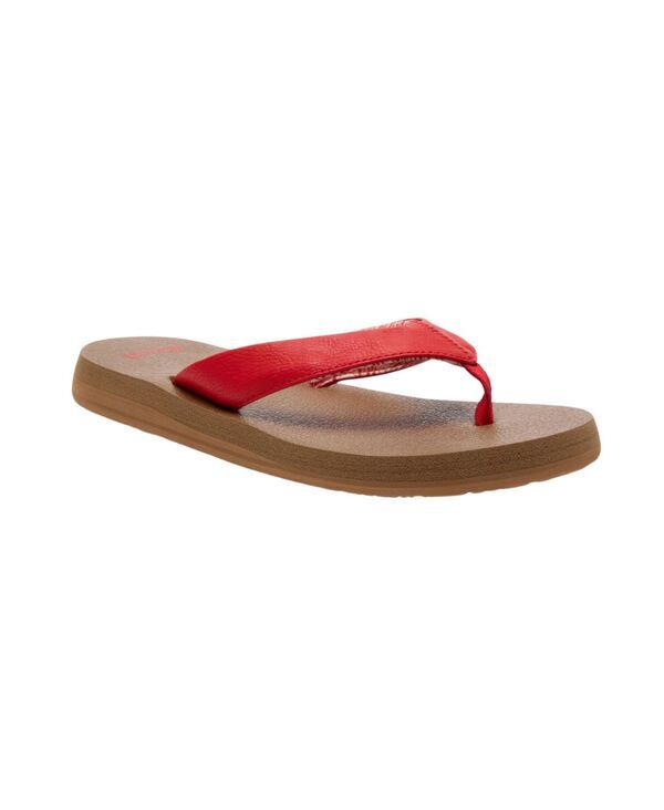 サヌーク レディース シューズ サンダル Sanuk Womens Yoga Mat II Sandals Cherry red レッド