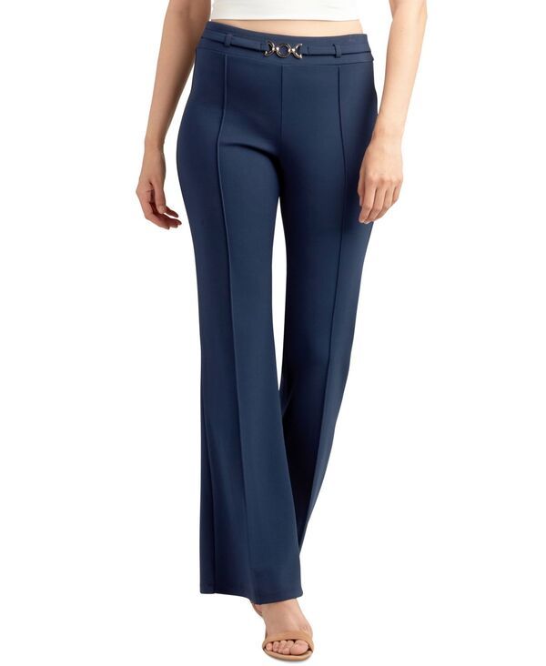 ビーシーエックス レディース ボトムス カジュアルパンツ BCX Juniors Solid PullOn Belted Pants Navy ネイビー
