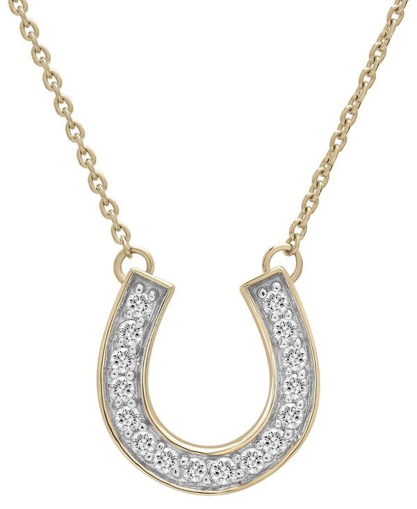 ラップド レディース アクセサリー ネックレス・チョーカー・ペンダントトップ レース Wrappediamond Horseshoe Pendant Necklace 16 ctw in 14k Wh