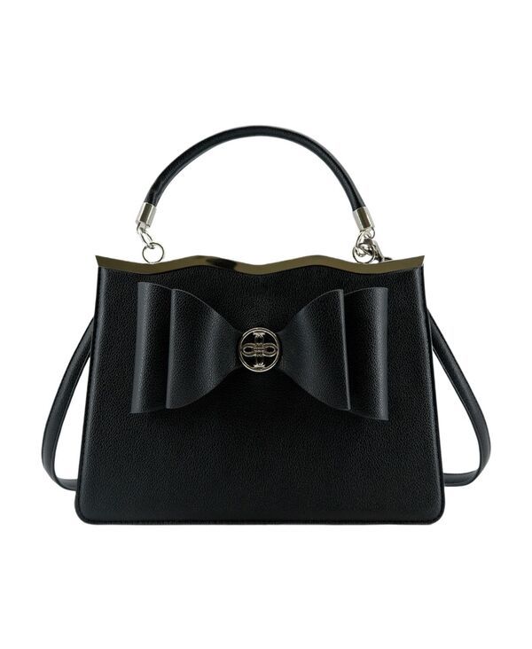 ライクドリームス レディース バッグ LIKE DREAMS The Noa Structu red Bowtie Small Crossbody Bag Black ブラック