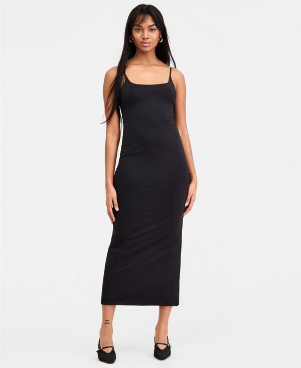 バースリー レディース トップス ワンピース Bar III Womens Camisole Bodycon Dress Black ブラック