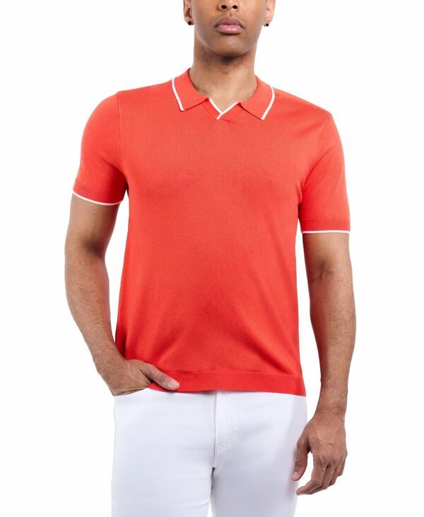 エックスレイ メンズ アウター ニット・セーター ポロシャツ XRAY Mens Johnny Collar Sweater Polo Coral コーラル