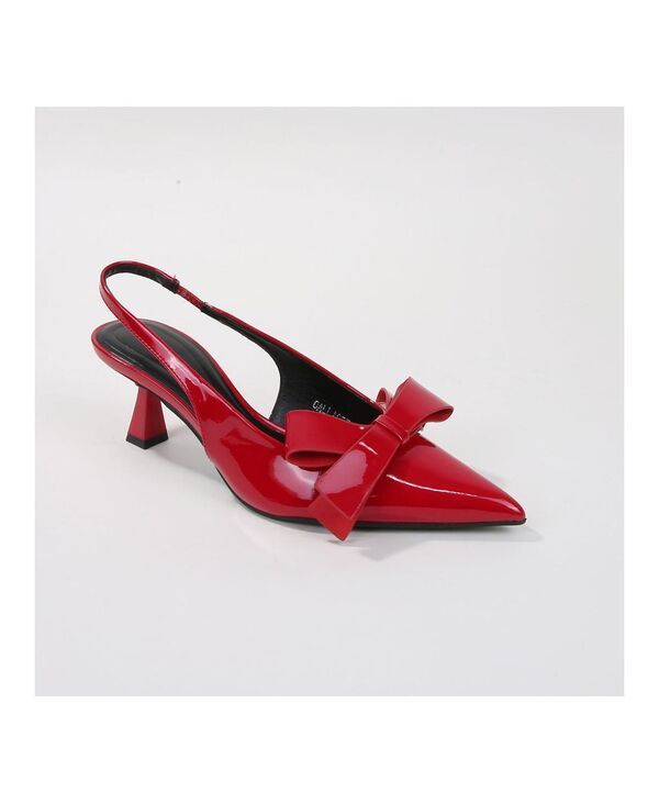 バーネス レディース シューズ パンプス ヒール BERNESS Calliope Slingbackitten Heels Red レッド