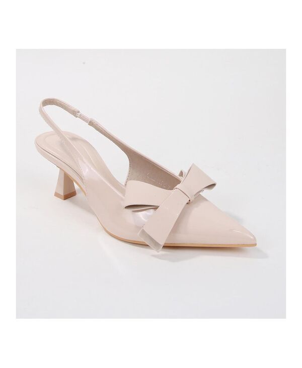 バーネス レディース シューズ パンプス ヒール BERNESS Calliope Slingbackitten Heels Beige ベージュ