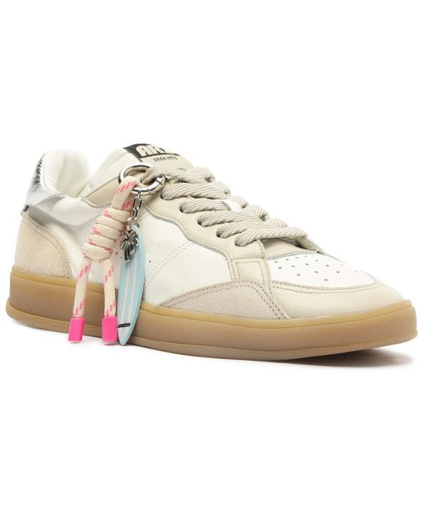アレッツォ レディース シューズ スニーカー レース Arezzo Womens Millie LaceUp Sneakers with Charms White Silver ホワイト