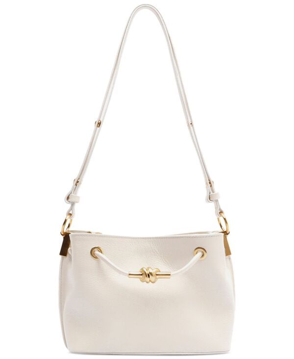 アレッツォ レディース バッグ Arezzo Daphne Small GoldTone Knot and Eyelets Crossbody Handbag Crema White ホワイト