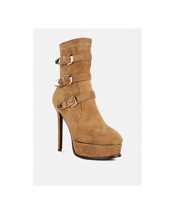 ラグアンドコー レディース シューズ ブーツ・レインブーツ プラットフォーム アンクル Rag Co BEAUX Womens High Platform Stiletto Ankle Boots T