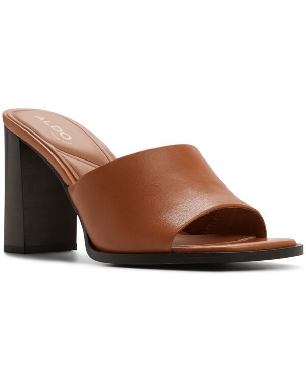 アルド レディース シューズ サンダル ヒール ALDO Womens ReSophia Block Heel Dressandals Light Brown Smooth ブラウン