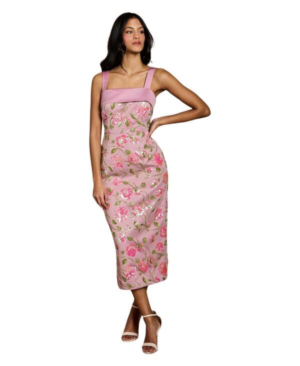 コースト レディース トップス ワンピース フラワー柄 スパンコール フラワー Coast Womensequin Floral Pencil Dress Light pink ピンク
