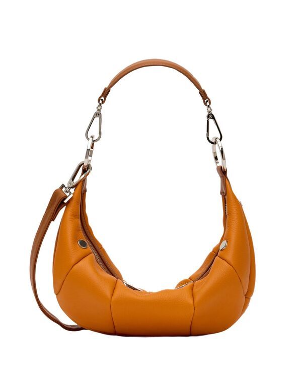 ハミット レディース バッグ レザー Hammitt Erica Medium Leather Crescent Shoulder Handbag Bright Orange オレンジ