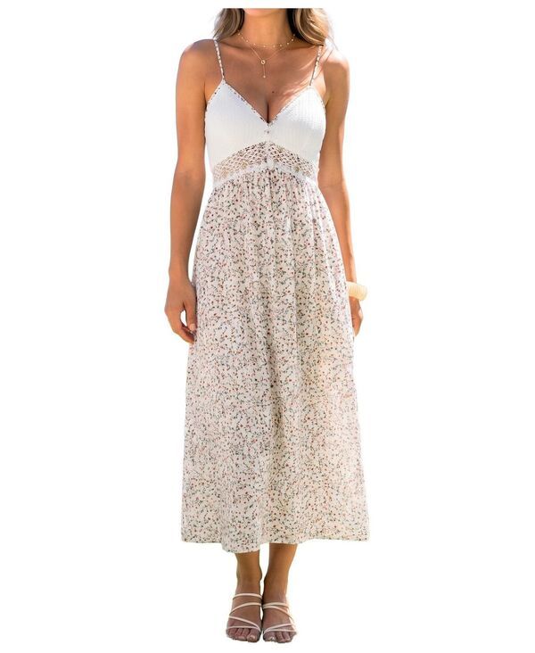 カップシー レディース トップス ワンピース フラワー柄 マキシ フラワー Cupshe Womens Pickin Petals Floral Maxi Beach Dress Brown ブラウン
