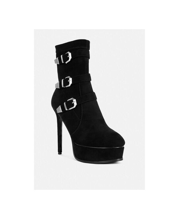 ラグアンドコー レディース シューズ ブーツ・レインブーツ プラットフォーム アンクル Rag Co BEAUX Womens High Platform Stiletto Ankle Boots B