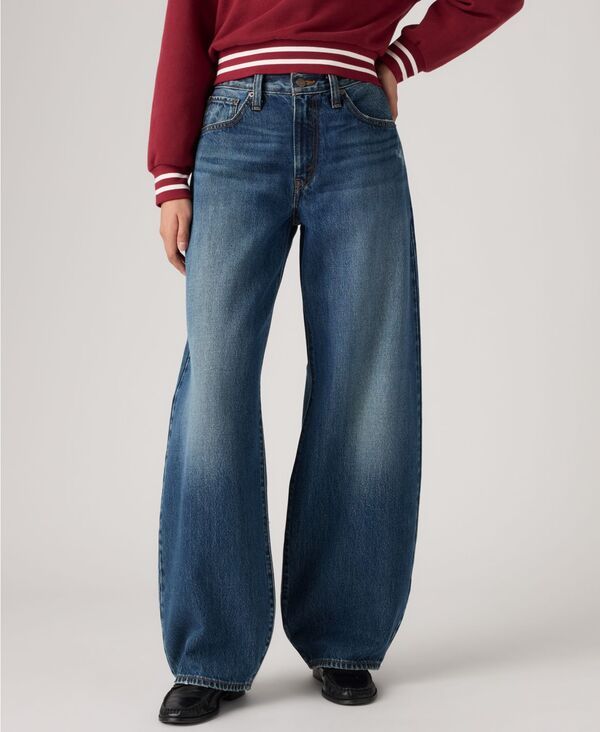 リーバイス レディース ボトムス デニムパンツ ジーンズ Levis Womens Middy Balloon MidRise Denim Loose Jeans Fixedown デニム