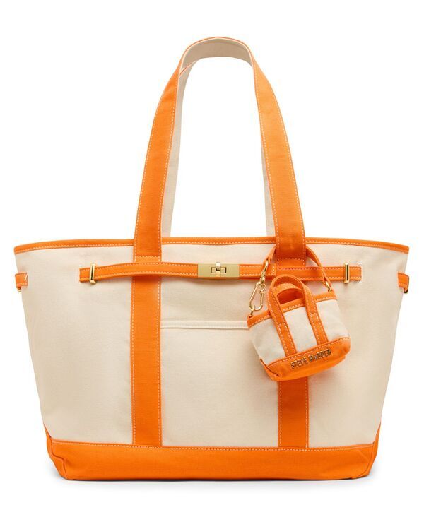スティーブ マデン レディース バッグ Steve Madden Bboat Medium Tote Handbag Orange オレンジ