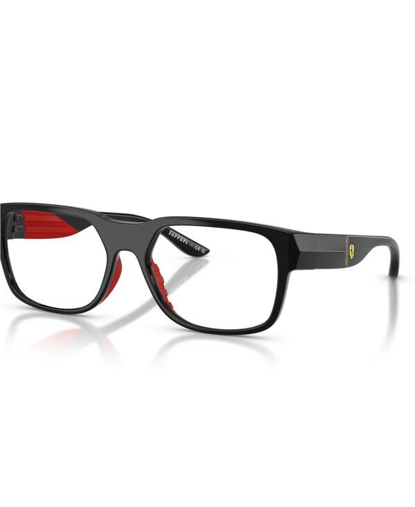 スクーデリア フェラーリ メンズ アクセサリー サングラス・アイウェア Scuderia Ferrari Mens Irregular Eyeglasses FZ8030U Black Shiny ブ