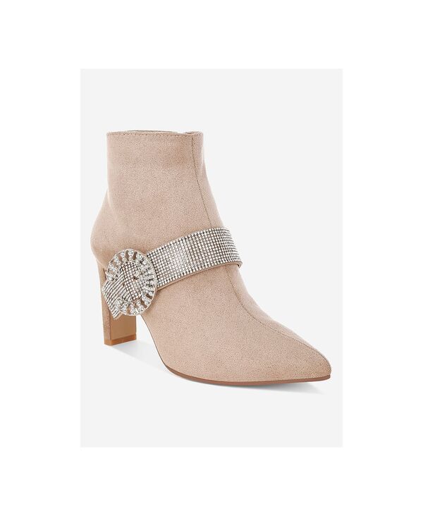 ラグアンドコー レディース シューズ ブーツ・レインブーツ Rag Co Rag and Co Womens Asagao Diamante and Rhinestonestrap Boots Lig