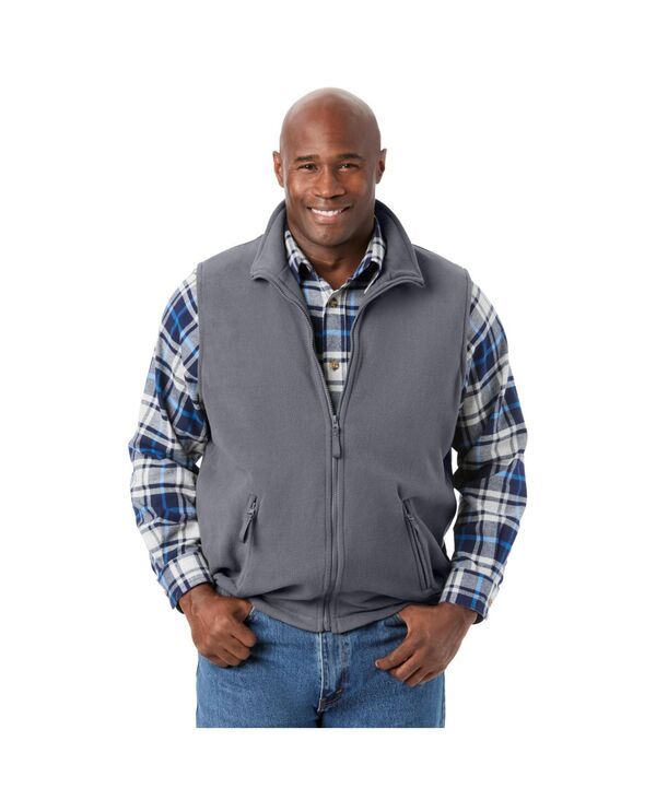 キングサイズ メンズ トップス ベスト プラスサイズ トール フリース KingSize Big Tall Explorer Plush Fleece Zip Vesteel