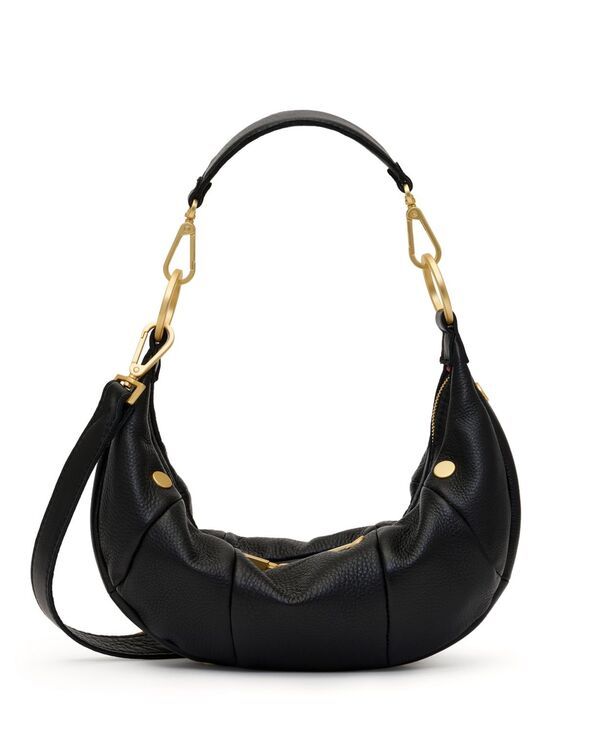 ハミット レディース バッグ レザー Hammitt Erica Medium Leather Crescent Shoulder Handbag Black ブラック