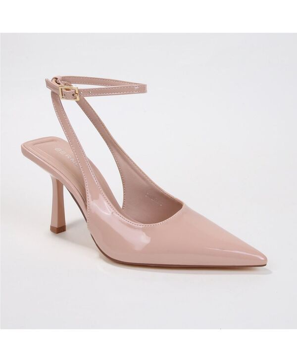 バーネス レディース シューズ パンプス アンクル ヒール BERNESS Womens Carmia Crisscross Ankle Strap Stiletto Heels Beige ベージュ