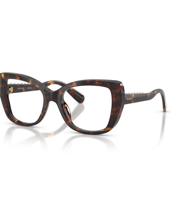 スワロフスキー レディース アクセサリー サングラス・アイウェア Swarovski Womens Butterfly EyeglassesK2066U Havana