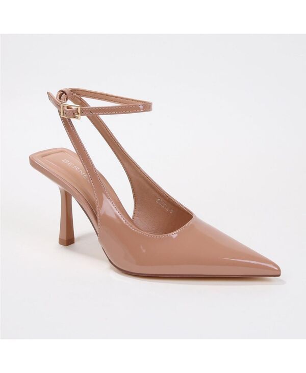 バーネス レディース シューズ パンプス アンクル ヒール BERNESS Womens Carmia Crisscross Ankle Strap Stiletto Heels Mocha モカ