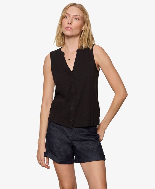 サンクチュアリー レディース トップス タンクトップ Vネック Sanctuary Womens VNeck Tank Top Black ブラック
