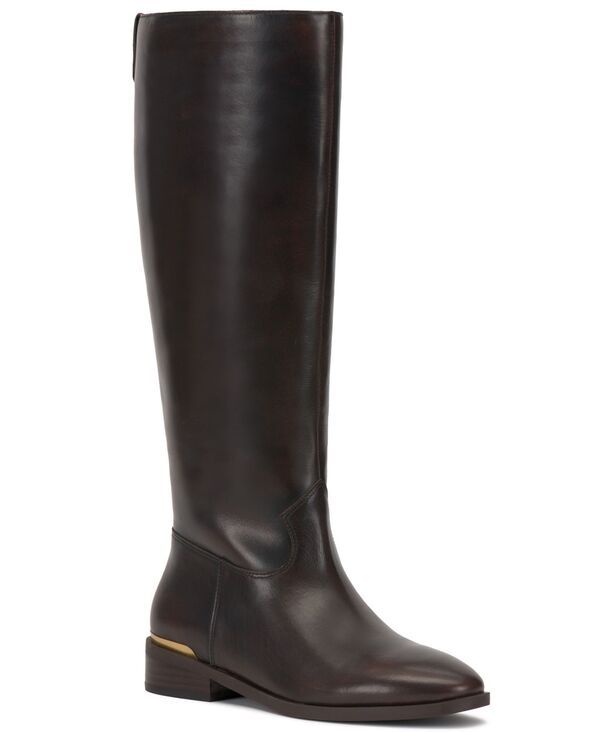 ヴィンスカムート レディース シューズ ブーツ・レインブーツ Vince Camuto Womens Bercla Riding Boots Aged Bourbon Leather