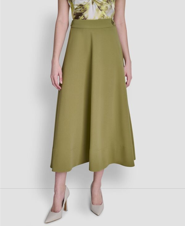 ダナ キャラン ニューヨーク レディース ボトムスカート マキシ DKNY Womens Textu red Maxi Skirt Sage セージ