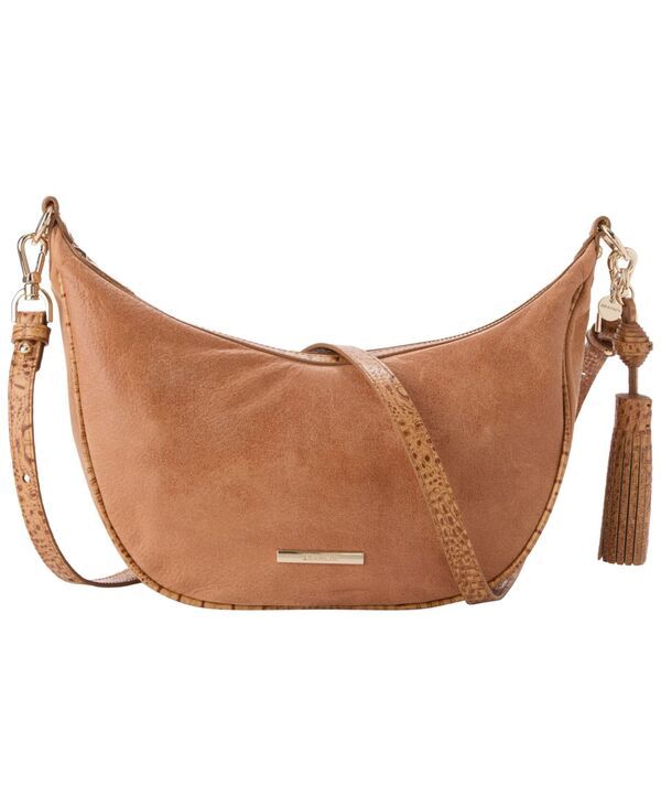 ブランミン レディース バッグ レザー Brahmin Percy Medium Leather Crossbody Bag Tan タン