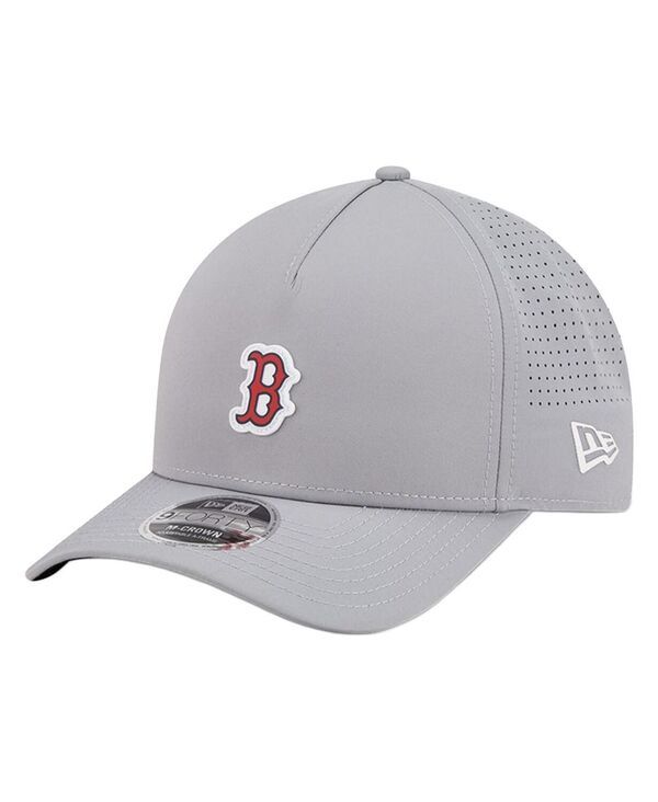 ニューエラ メンズ アクセサリー 帽子 ロゴ New Era Mens Gray Boston Red Sox Micro Logo 9FORTY MCrown AFrame Adjustable H