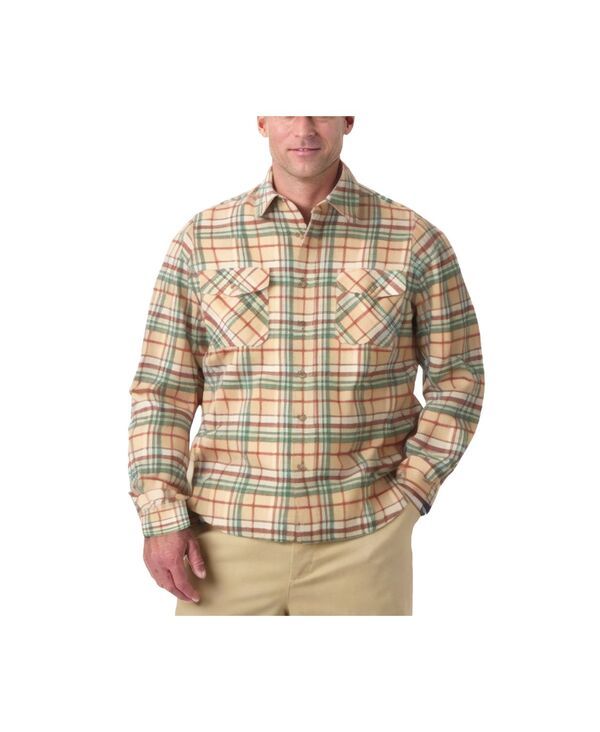キングサイズ メンズ トップス シャツ トール KingSize Big Tall The Brawny Flannel Shirts Khaki plaid カーキ