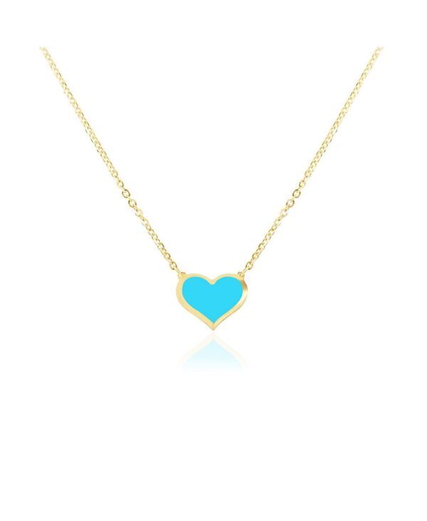 ザ・ラブリー レディース アクセサリー ネックレス・チョーカー・ペンダントトップ レース The Lovery Single Heart Necklace Turquoise ターコイズ