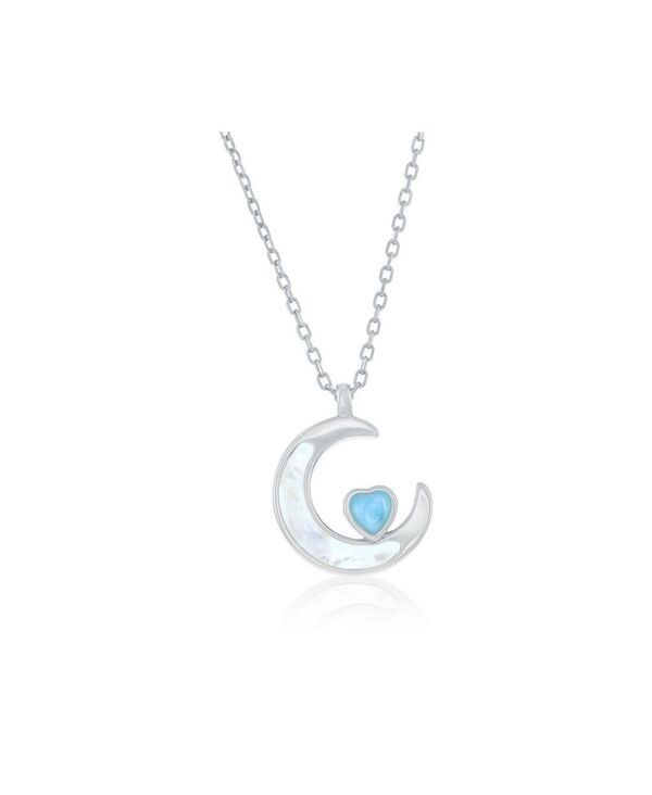 カリビアントレジャーズ レディース アクセサリー ネックレス・チョーカー・ペンダントトップ レース Caribbean Treasuresterling MOP Crescent Moon Larim