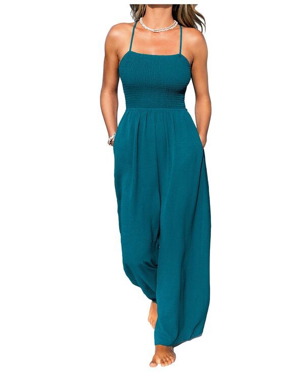 カップシー レディース トップス ジャンプスーツ Cupshe Womensea Change Blue Jumpsuit Black ブラック
