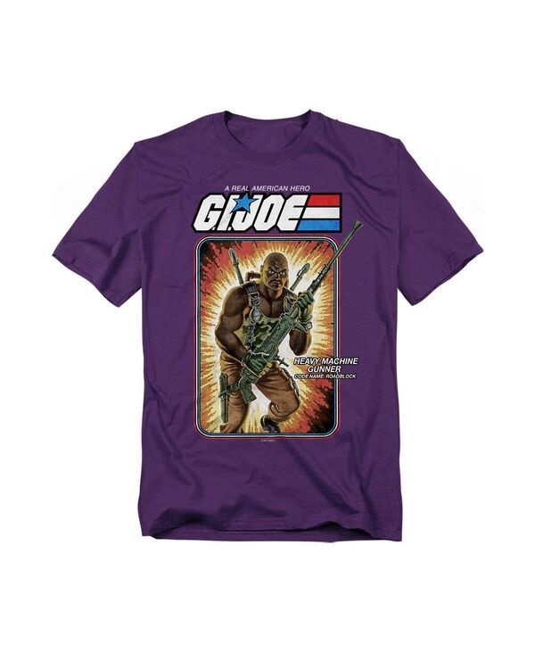 ロゴビジョン メンズ トップス Tシャツ Logovision Mens GI Joe Roadblock Card TShirt Purple パープル