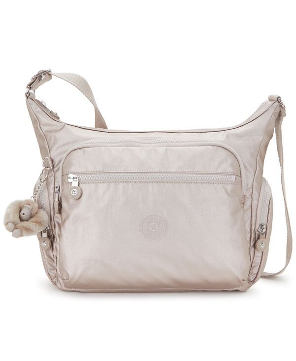 キプリング レディース バッグ ナイロン Kiplingabbie Medium Nylon ZipTop Crossbody Handbag Metallic Glow メタリック