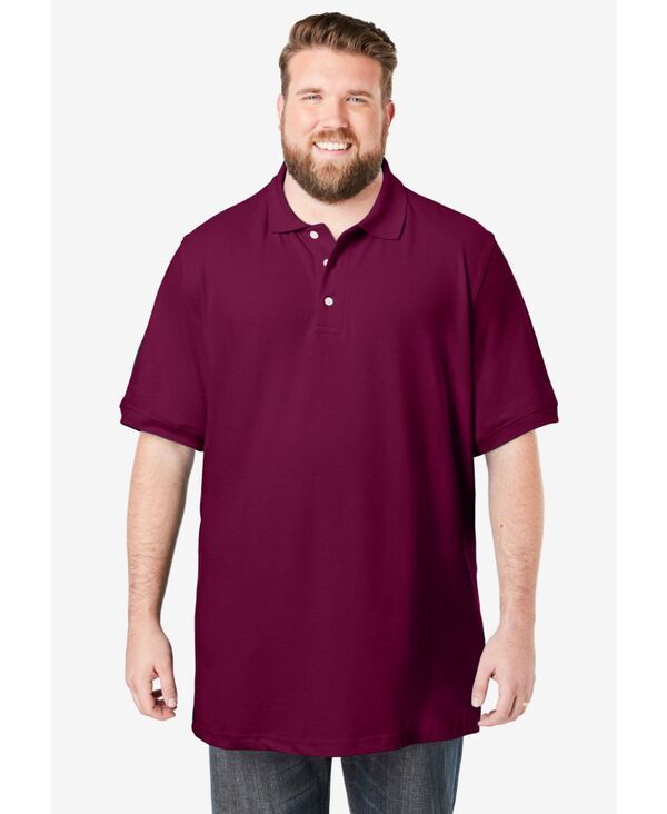 キングサイズ メンズ トップス ポロシャツ トール コットン KingSize Big Tall ShrinkLess LongerLength Cotton Polo Shirt Dark mage
