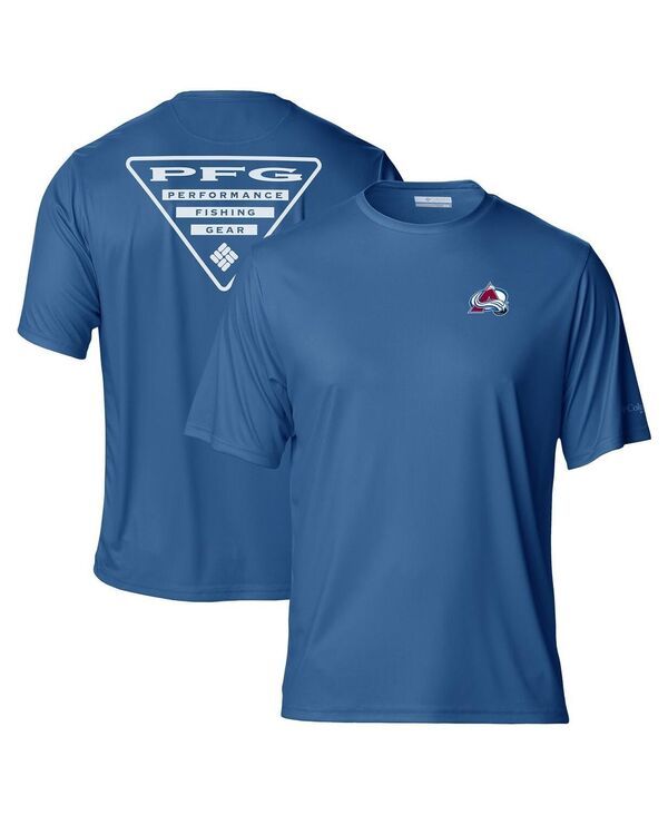 コロンビア メンズ トップス Tシャツ Columbia Mens Blue Colorado Avalanche Terminal Tackle OmniShade TShirt Blue ブルー
