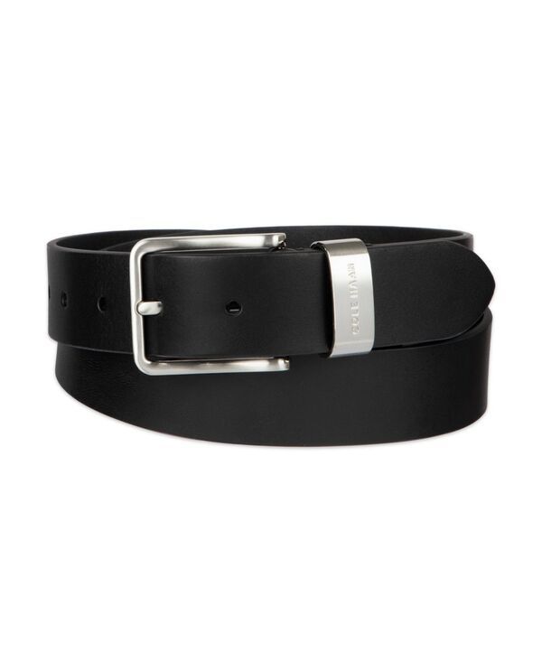 コールハーン メンズ アクセサリー ベルト Cole Haan Mens Metaloop SilverTone Belt Black ブラック