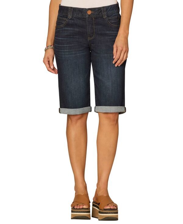 デモクラシー レディース ボトムス ハーフパンツ・ショーツ プチ ショートパンツ Democracy Petite AB Solution MidRise Bermuda Shorts Dark In