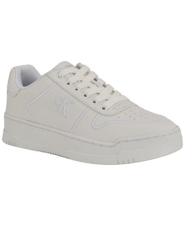 カルバンクライン レディース シューズ スニーカー レース Calvin Klein Womens Pozin LaceUp Sneakers White ホワイト