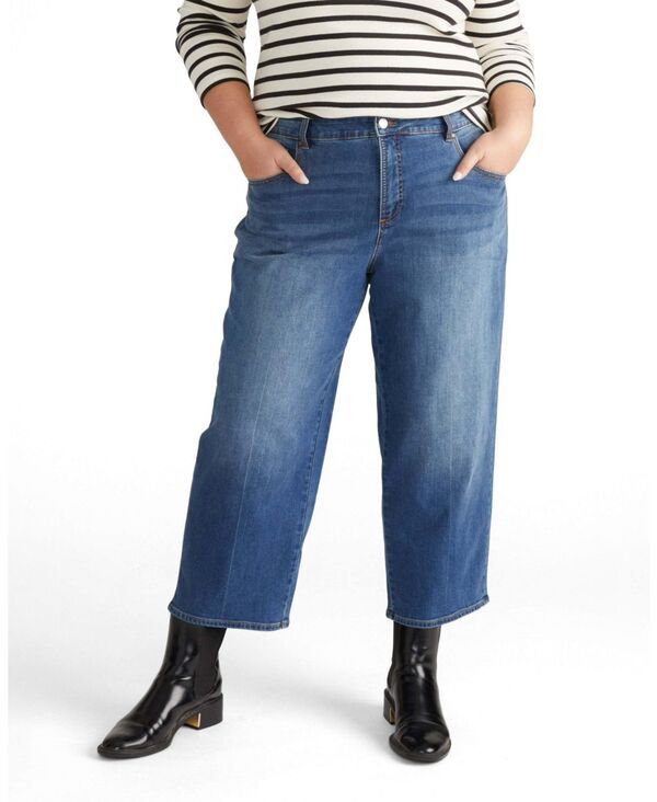 ユニバーサル スタンダード レディース ボトムス デニムパンツ ジーンズ Universal Standard Womens Bae Boyfriend Crop Jeans Washed vinta