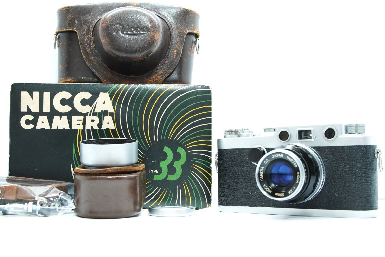 希少 超美品 コレクター必見 Nicca Type-33 フィルムカメラ 50mm F2.8 レンズ付き ＃1539