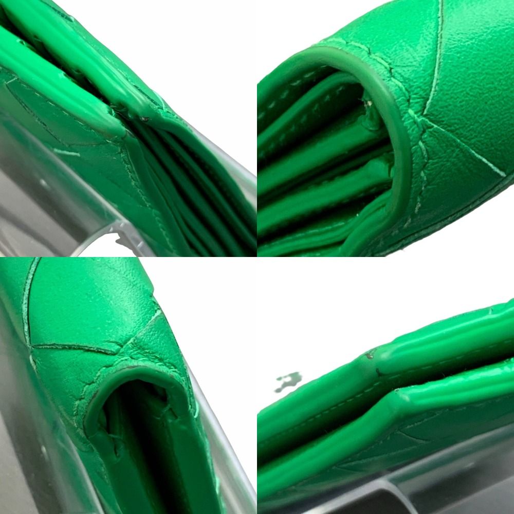 Bottegaveneta ボッテガ 財布メンズ緑 ボッテガヴェネタ 二つ折り財布 