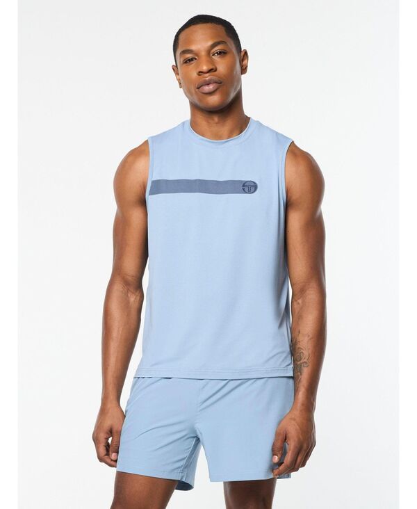 セルジオタッキーニ メンズ トップス シャツ Sergio Tacchini Mens Elio Performance Tank Fadedenim デニム