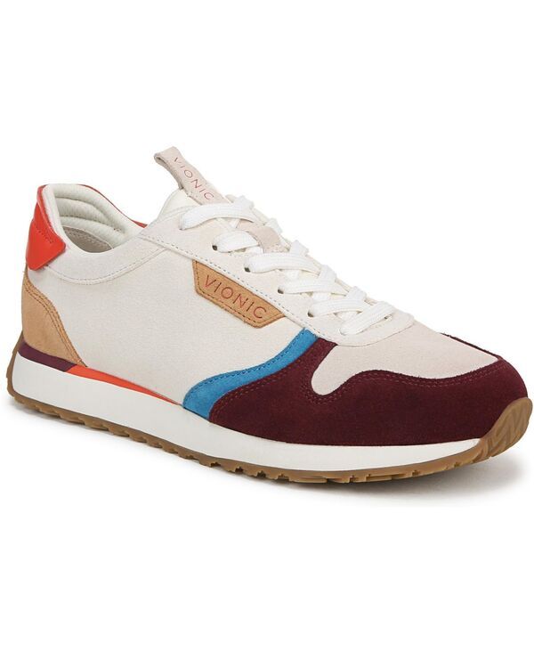 バイオニック レディース シューズ スニーカー Vionic Womens Monarch Sneakers Ivory multi suede microfiber アイボリー