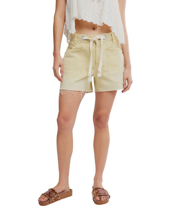 フリーピープル レディース ボトムス ハーフパンツ・ショーツ ショートパンツ デニム Free People Womens Moxie Denim Shorts Whipped Butter デニム
