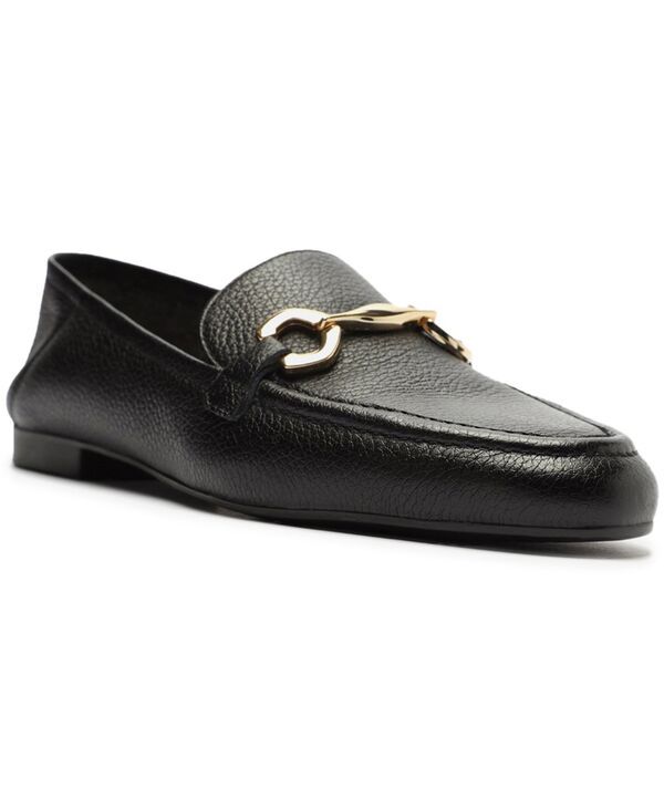 アレッツォ レディース シューズ スリッポン・ローファー レザー Arezzo Emma Horse Bit Pebbleather Classic Loafers Black Leather ブラッ